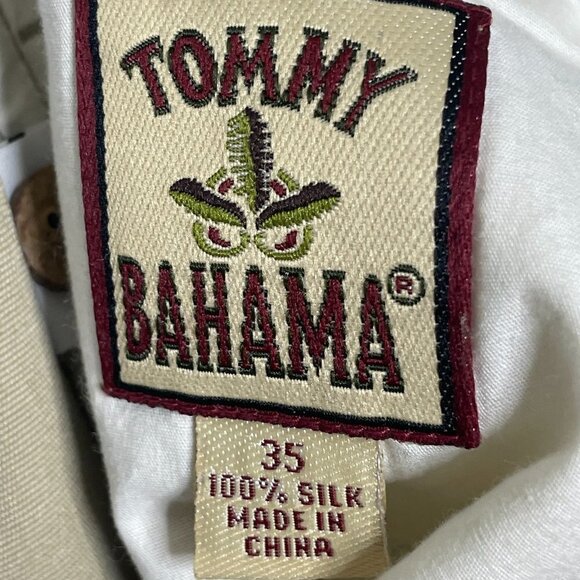 Khaki Shorts Size 35 Tommy Bahama Pleated Shorts - Picture 3 of 5